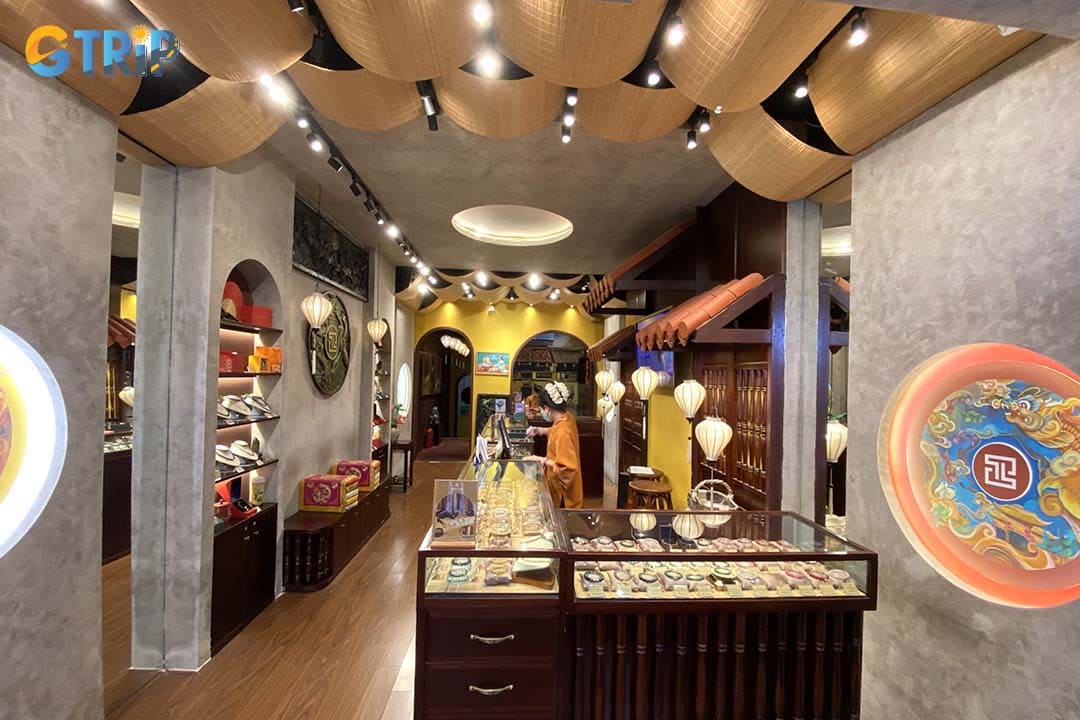 You can shop handcrafted jewelry inspired by Vietnamese culture and natural forms from Tinh Lam - Jewelry & Artisan Crafts on the second floor